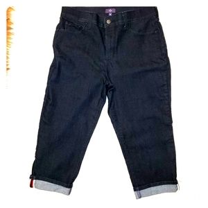 NYDJ cuffed crop jeans size 10